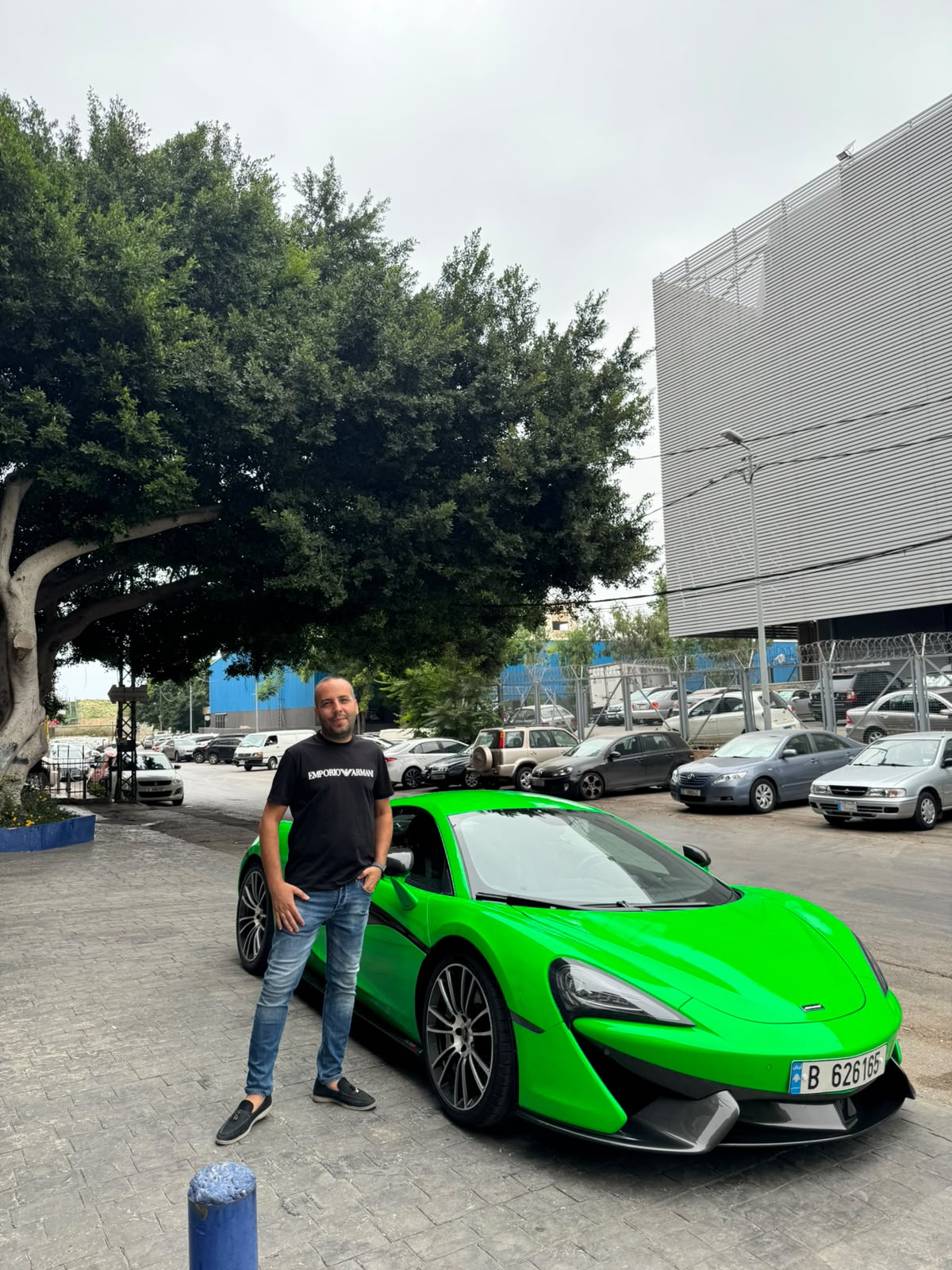 Green McLaren with Raffi Halvadjian